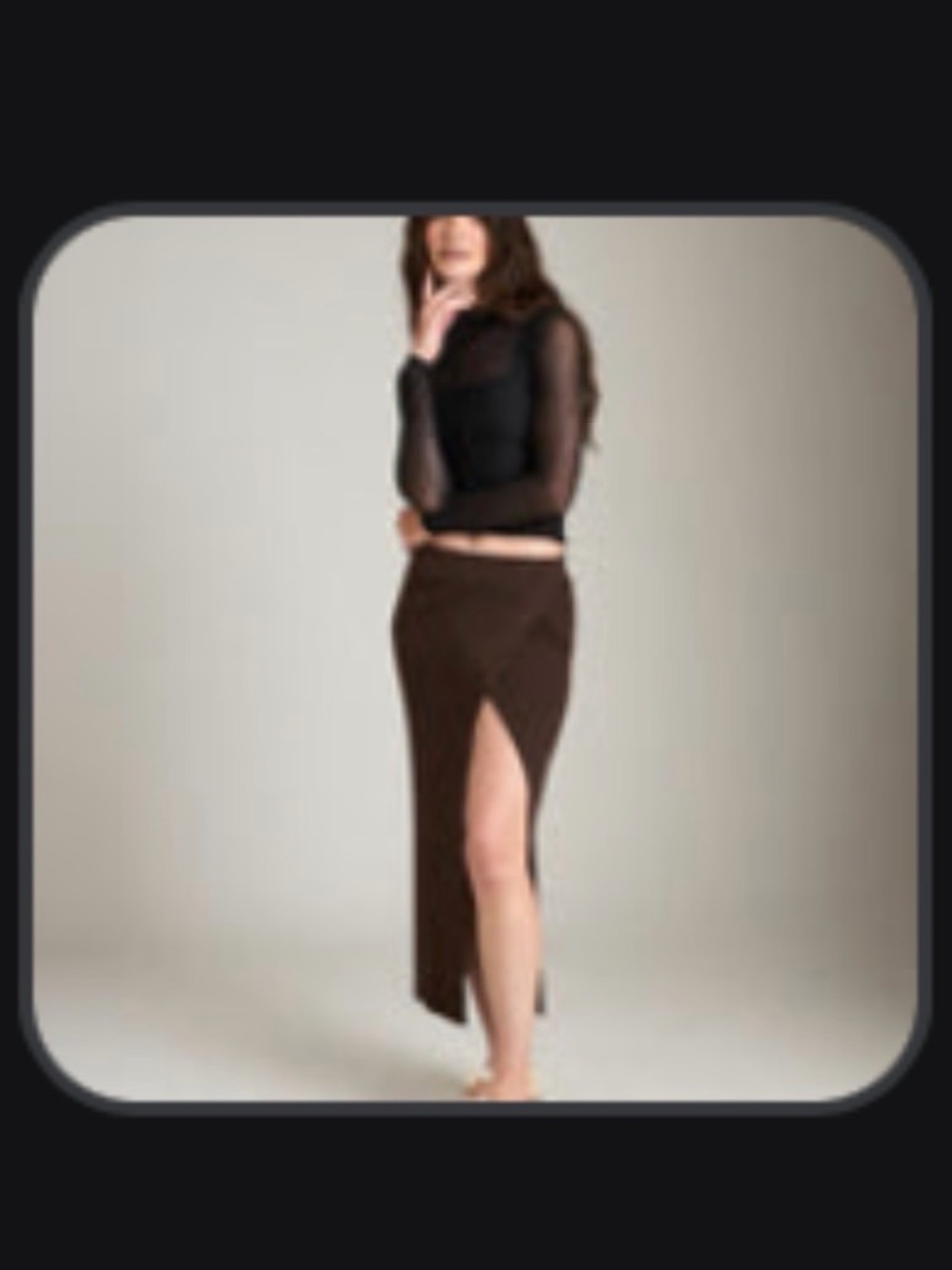 Monk and Lou Women's Black Maxi Skirt